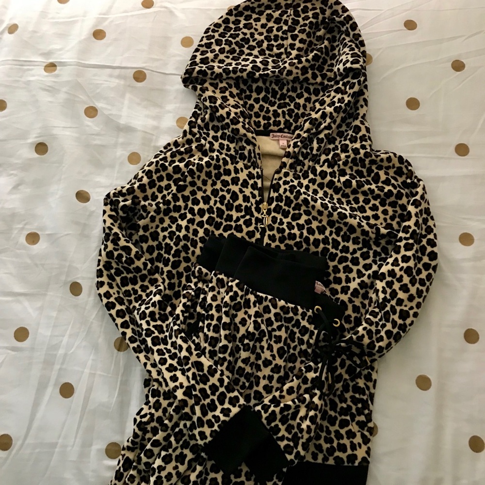 Juicy Couture Leopard Print Track Suit
